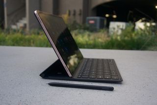 The Samsung Galaxy Tab S8+ and keyboard cover