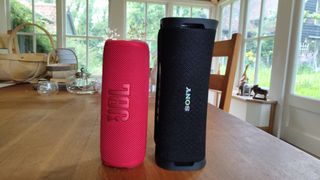 JBL Flip 6 side by side with Sony ULT Field 1