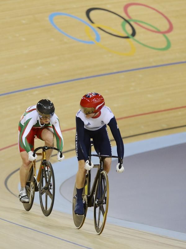 Victoria Pendleton (Great Britain) and Olga Panarina (Belarus)