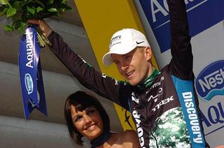 Leipheimer failed to overtake Evans but got his stage win