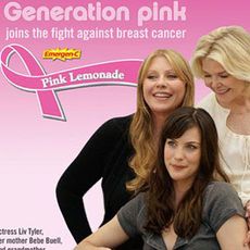 The women of Generation PINK actress Liv Tyler; her mother and rocker, Bebe Buell; and grandmother and etiquette doyenne, Dorothea Johnson.
