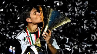 Paulo Dybala Serie A trophy