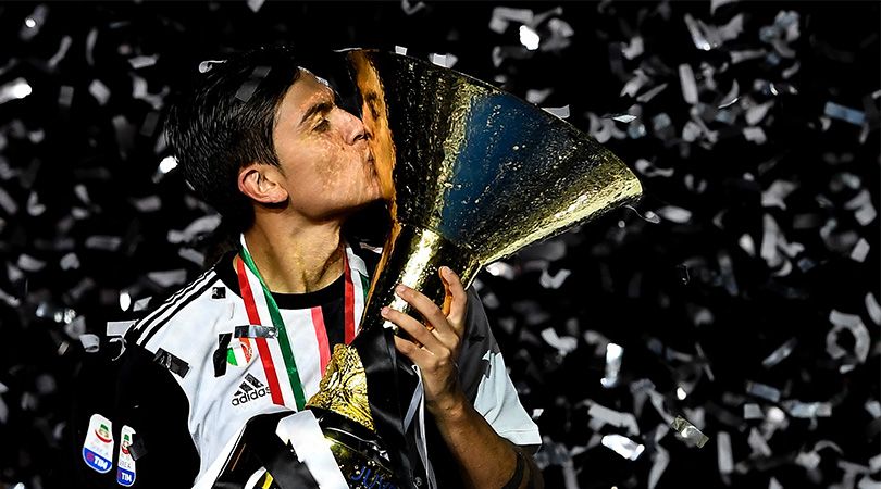 Paulo Dybala Serie A trophy