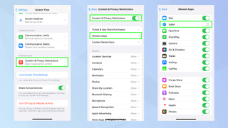 How to set up parental controls on an iPhone