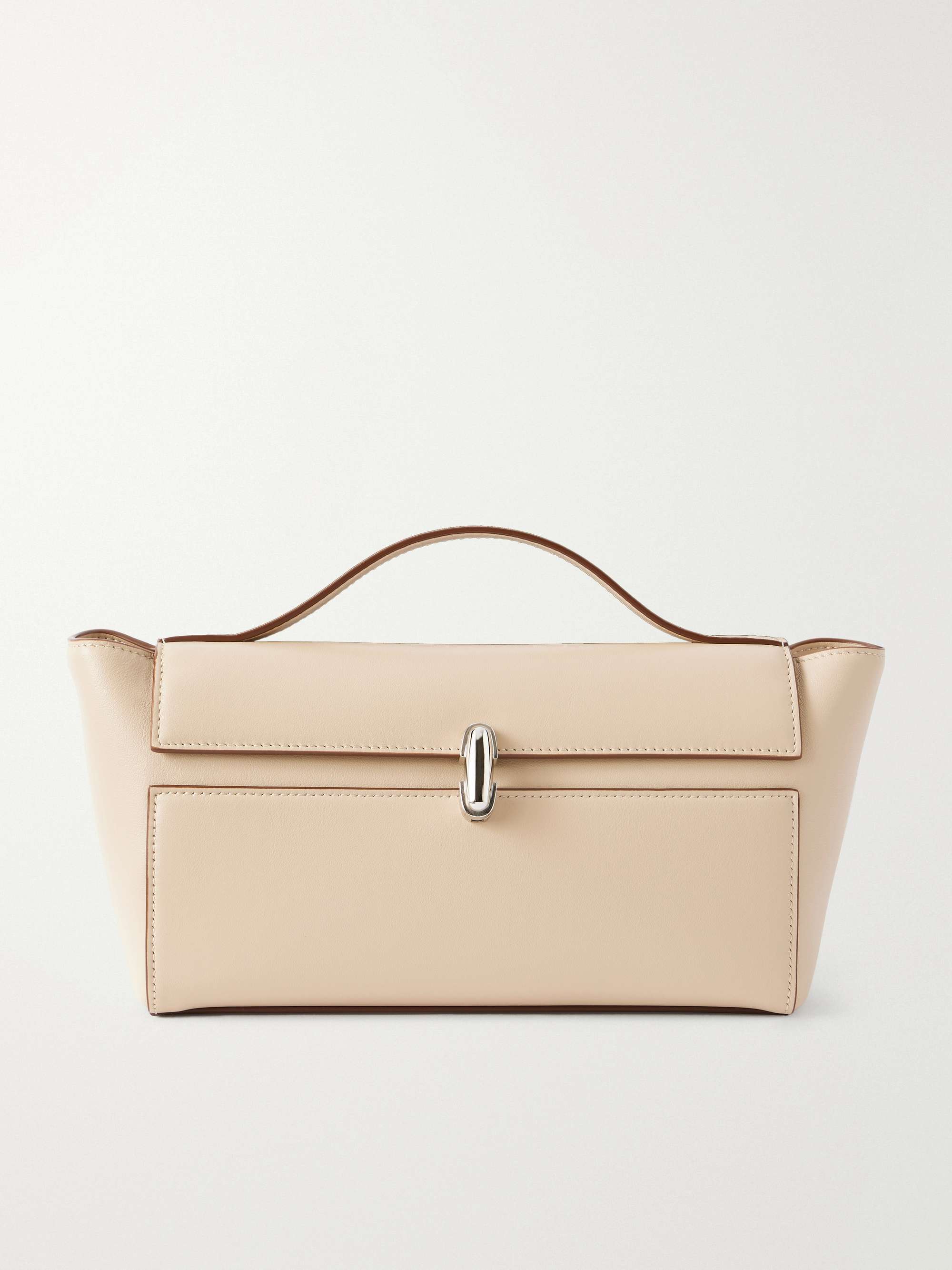 Symmetry Trapeze Pochette Leather Tote