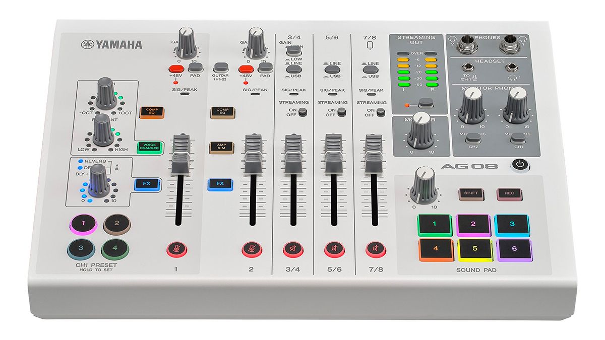 Yamaha’s AG08 continues the flow of new live streaming and podcasting mixers