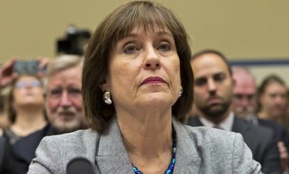 Lois Lerner listens at the start of a House oversight hearing on May 22.