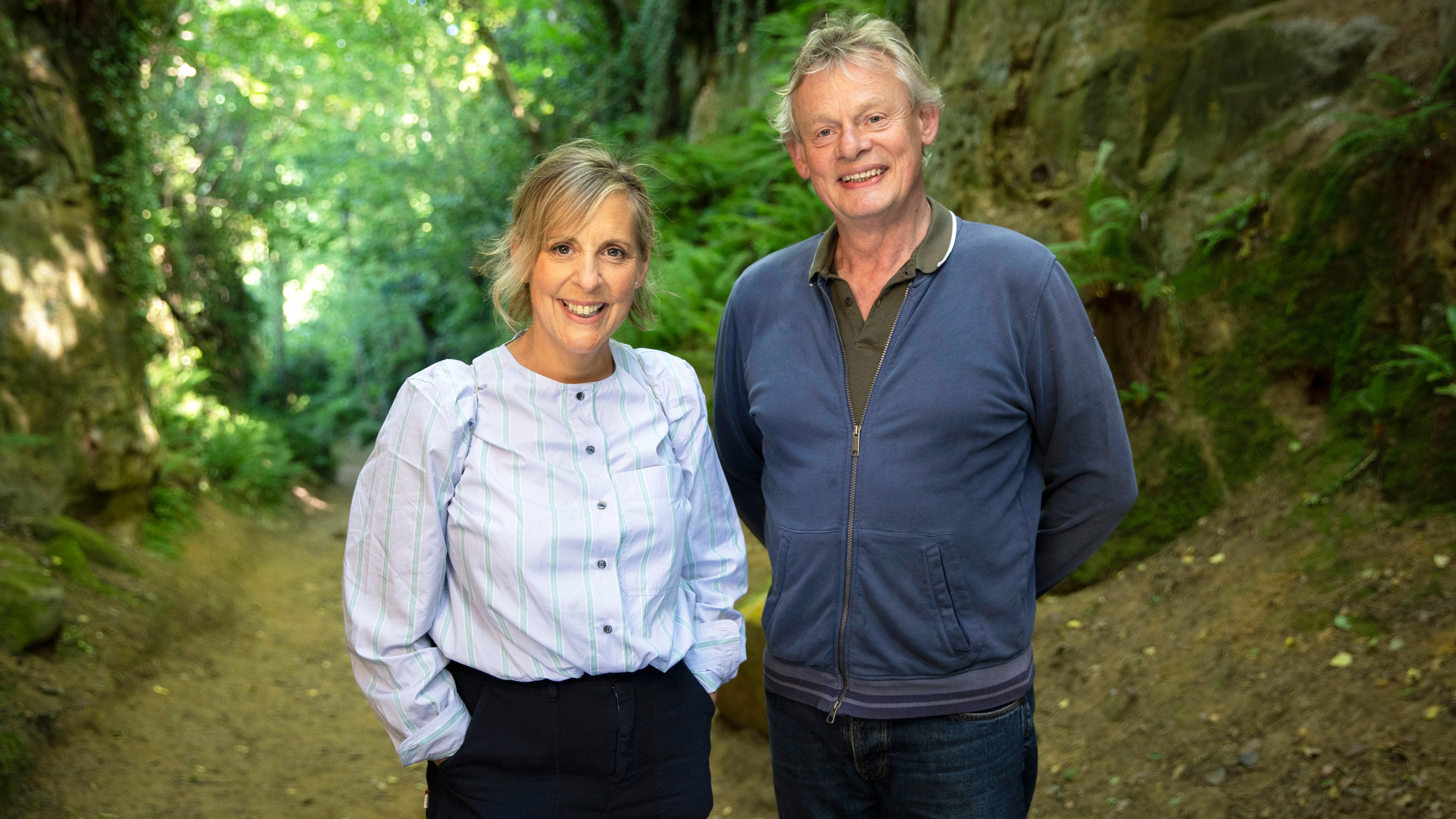 Mel Giedroyc and Martin Clunes for Britain by the Book