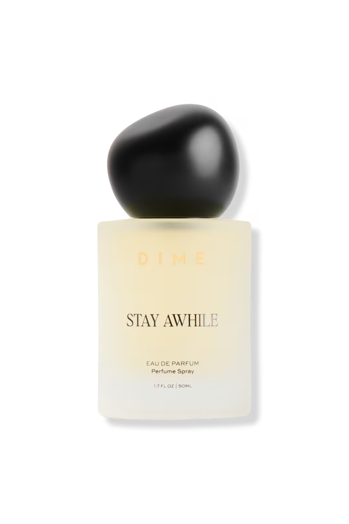 A bottle of DIME fragrance.
