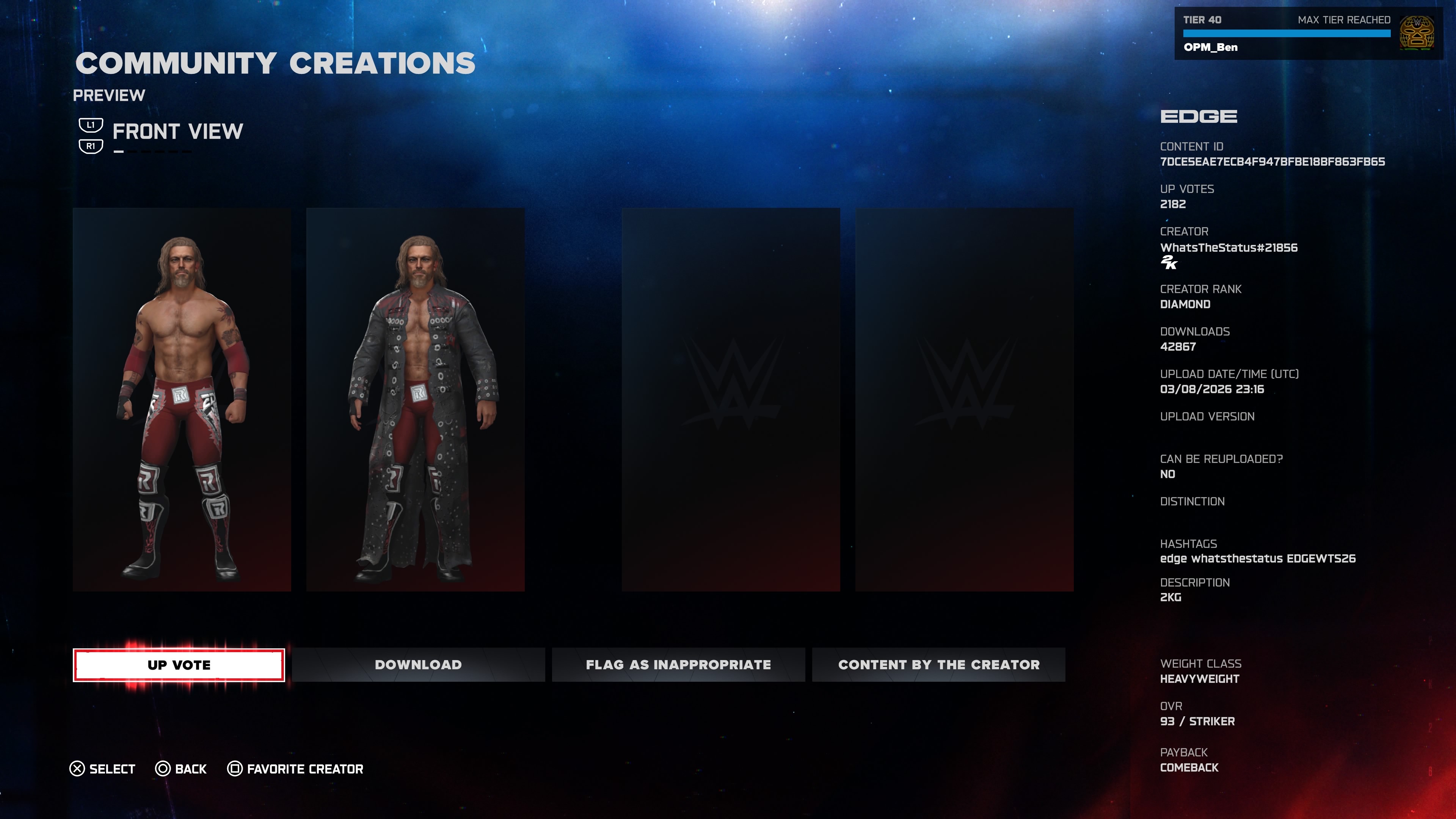WWE 2K26 adds Edge, AKA Adam Copeland or Cope