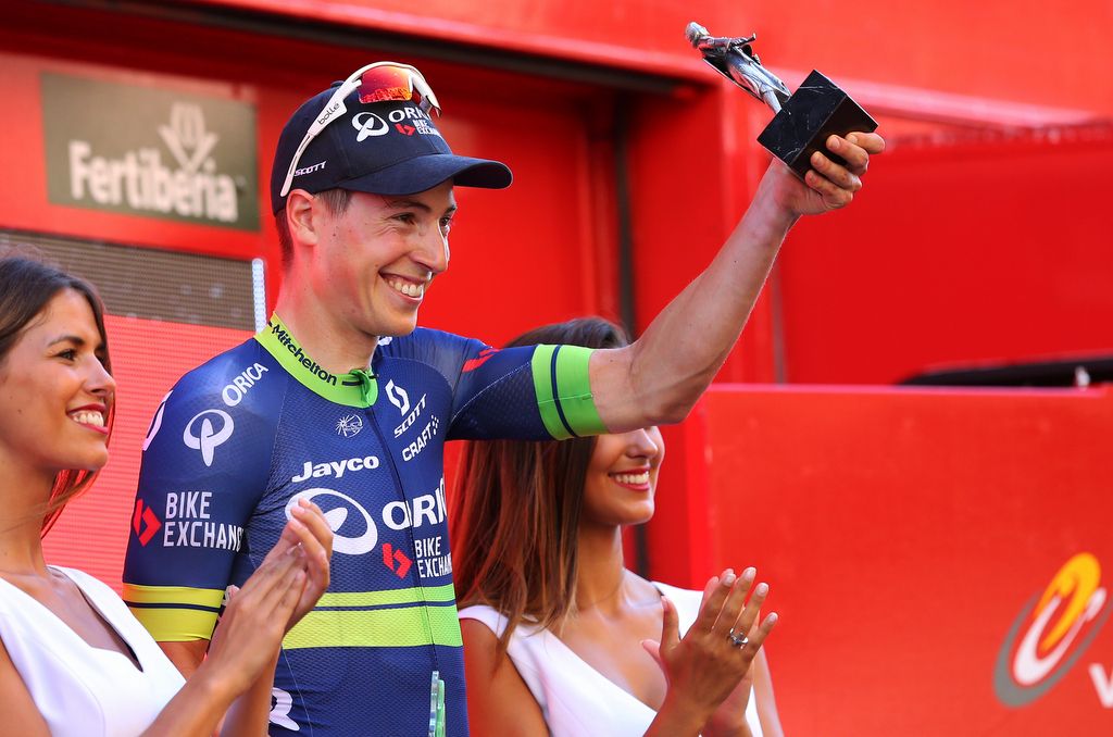 Jens Keukeleire (Orica-BikeExchange) on the podium