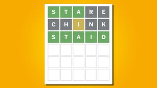 Wordle 642 answer on a yellow background