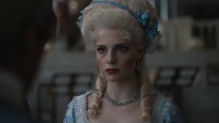 Lucy Boynton as Marie Antoinette in Chevalier 