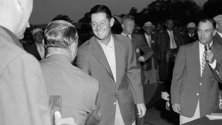 Cary Middlecoff after winning the 1955 Masters
