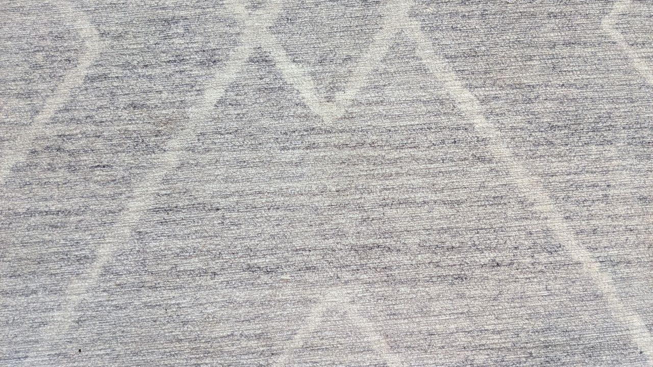 No dry tea or rice remaining on low-pile carpet after the vacuuming test