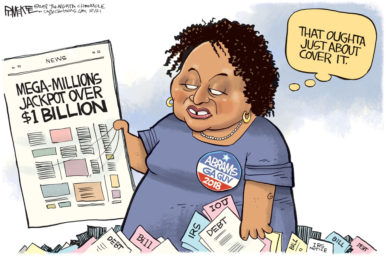 U.S. Stacey Abrams debt mega million lottery