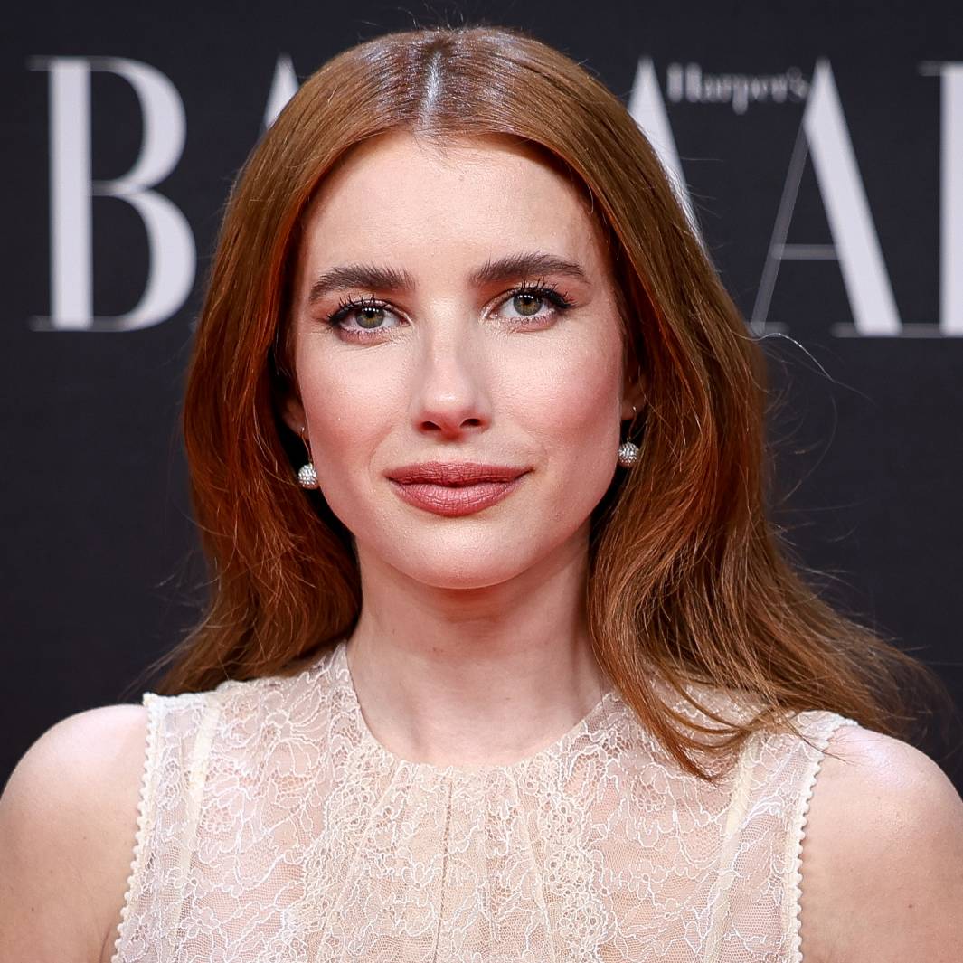 Emma Roberts looking into the camera