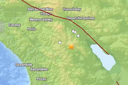 earthquake map