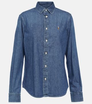 Embroidered Denim Shirt