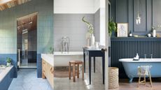 Blue and gray bathroom ideas