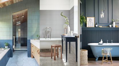 Blue and gray bathroom ideas