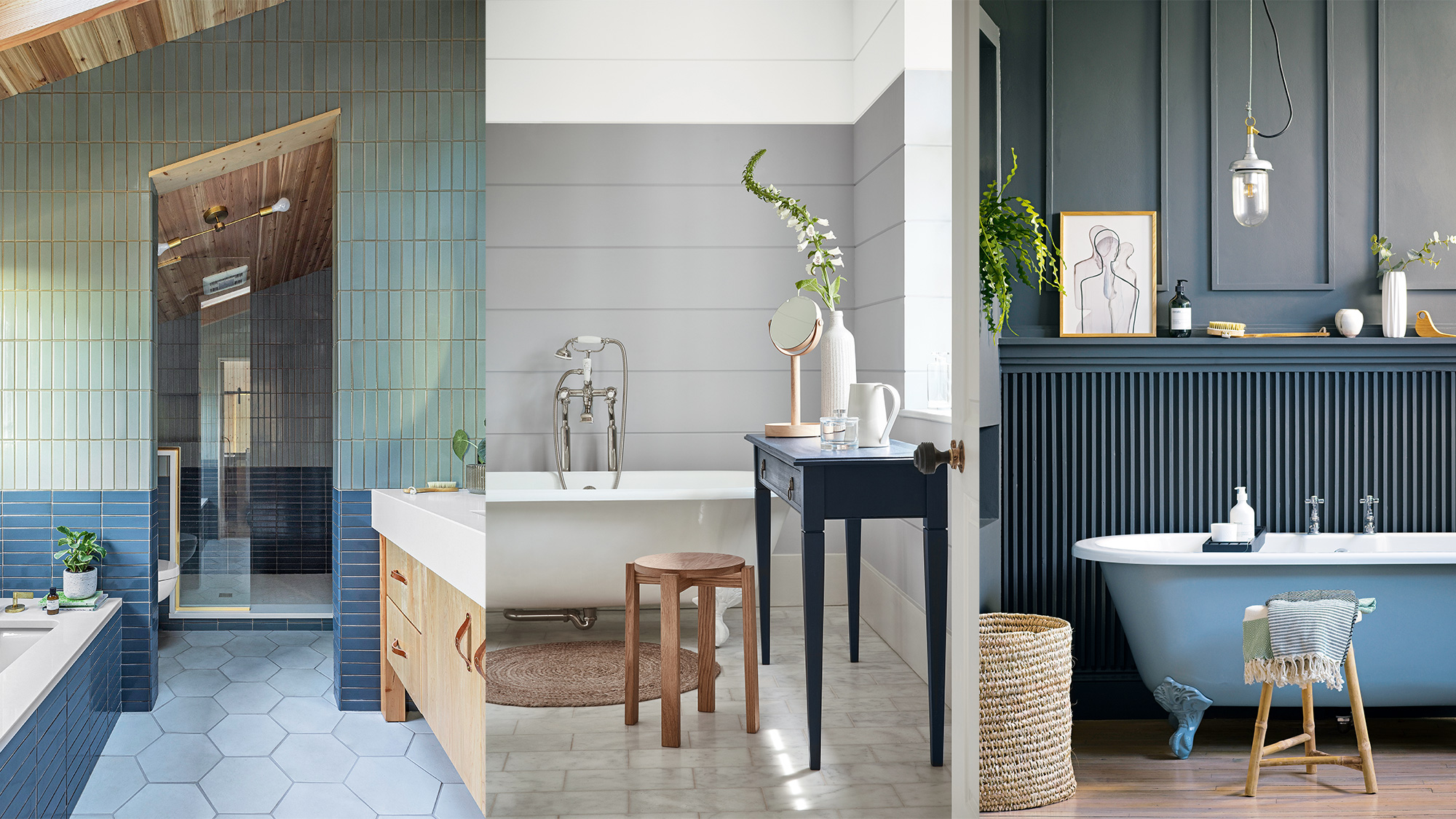 blue and gray small bathroom ideas