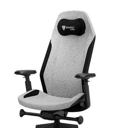Secretlab Atlas in cookies and cream on a white background