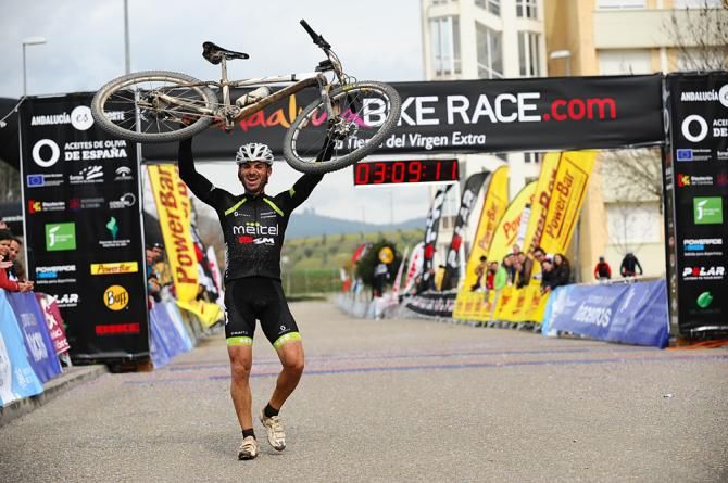 A rider happy to finish