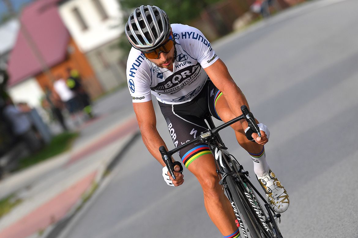 Peter Sagan (Bora-Hansgrohe) on the attack.