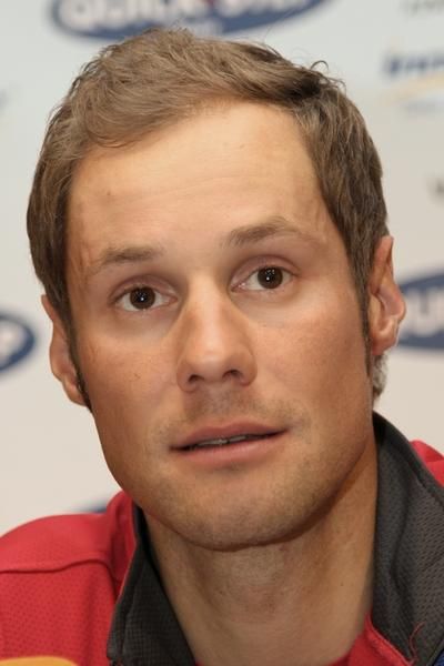Tom Boonen (Quick Step) talks to the media before the Tour of Flanders.