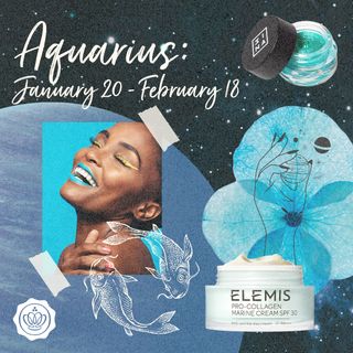 Aquarius beauty look by Glossybox