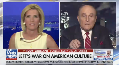 Rudy Giuliani and Laura Ingraham.