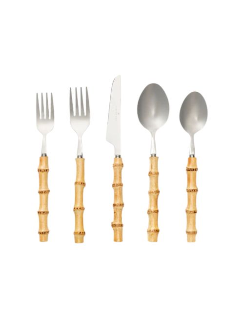 Bamboo Stainless Flatware (Set of 5)