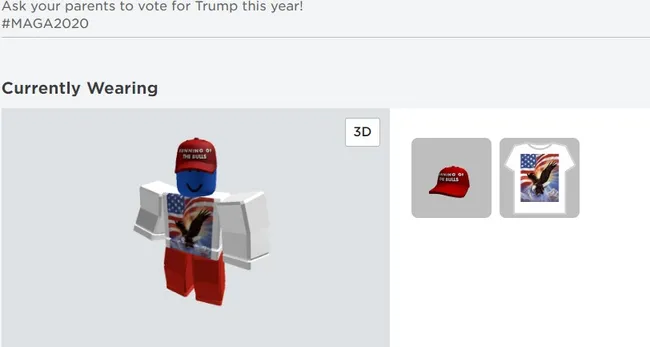 Roblox Hacked By Trump Supporters To Influence Parental Voting Habits - roblox android 13 clothes id