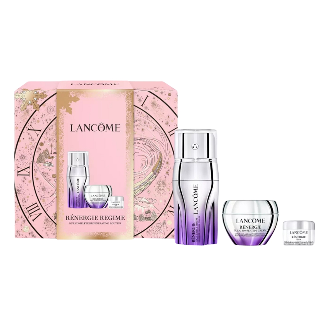 Lanco&amp;#770;me Firm and Lift Re&amp;#769;nergie Routine Holiday Skincare Gift Set