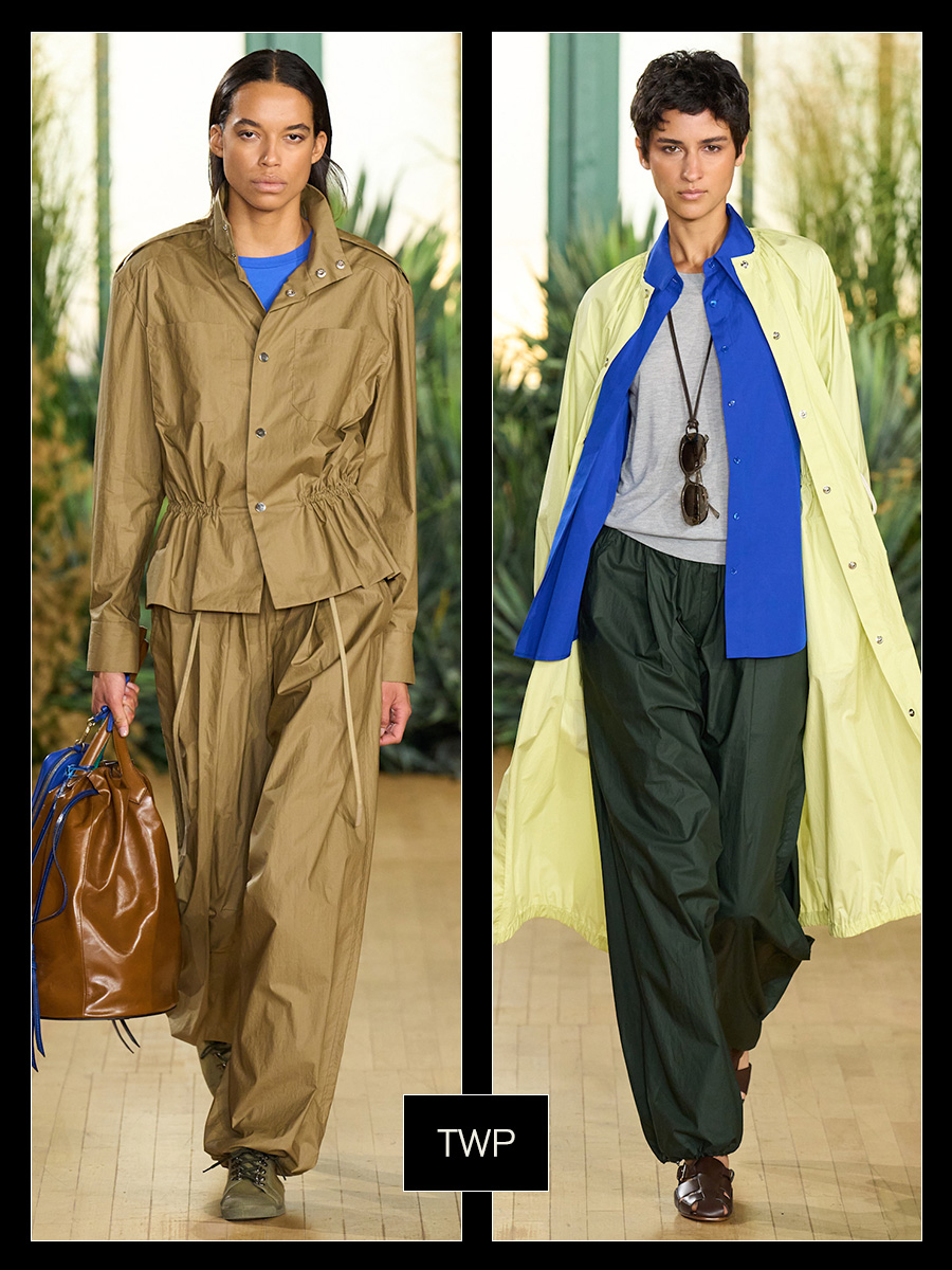 TWP S/S 27 models on the runway.