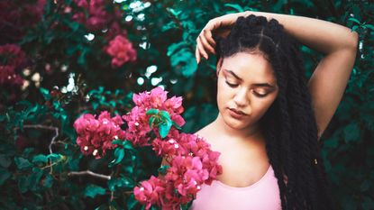 Woman with Havana Twists Hairstyle