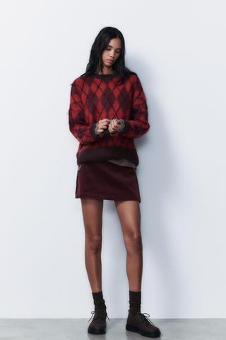 Corduroy Mini Skirt