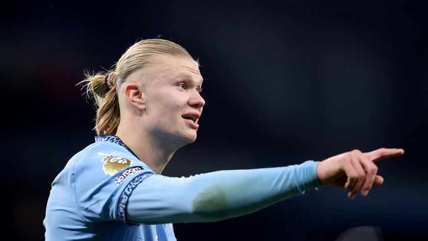 Erling Haaland of Manchester City ahead of Juventus vs Man City in the Champions League