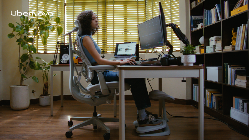 LiberNovo Omni dynamic ergonomic office chair.