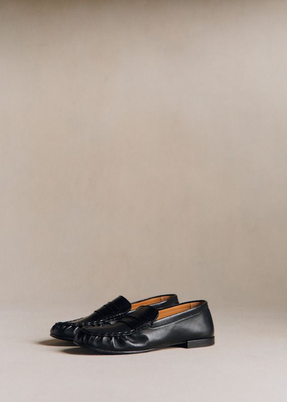 Marceau Loafers - Smooth Black - Smooth Cowhide Leather - Sézane