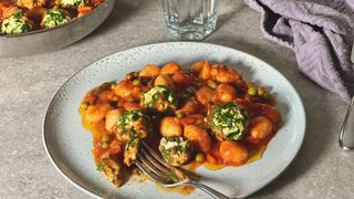 Spinach And Turkey Meatballs With Gnocchi
