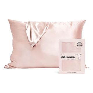 Kitsch 100% Satin Pillowcase With Zipper, Softer Than Silk Pillowcase for Hair & Skin, Cooling Pillow Case, Satin Pillow Case Cover (standard/queen (1 Pack), Blush)