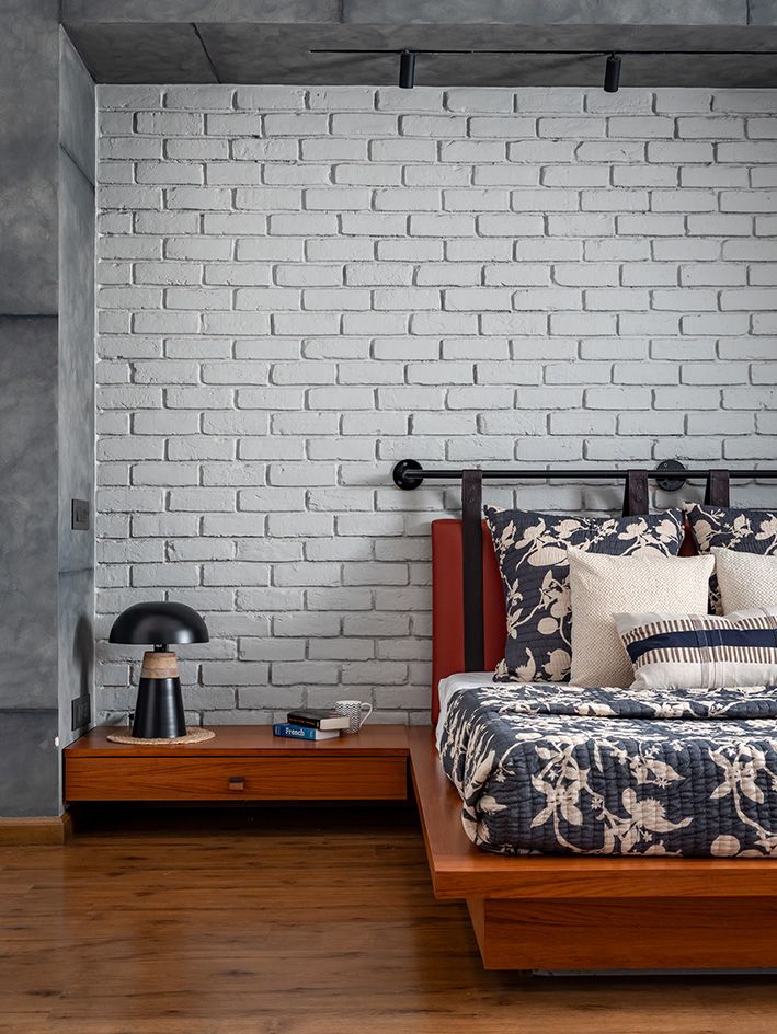 interior of Brickloom, a new Delhi apartment by Mold Design Studio
