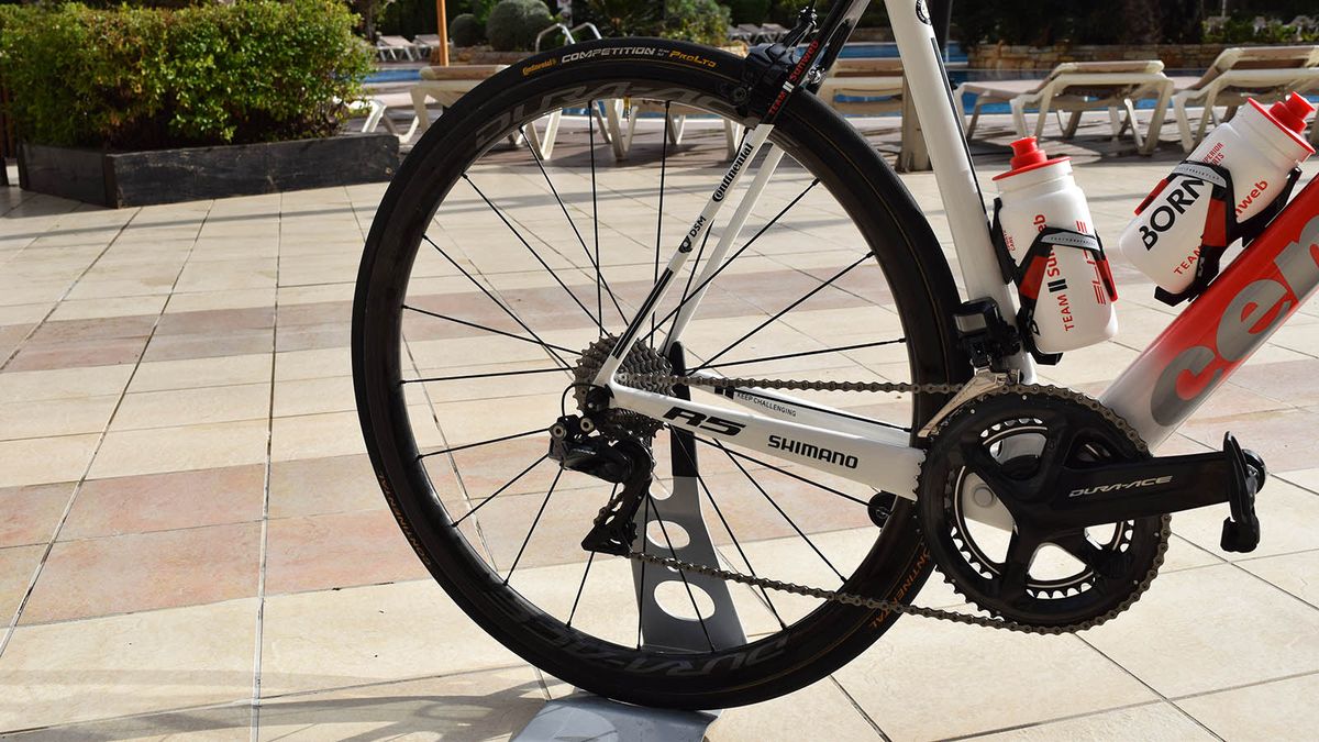 Tom Dumoulin runs the C24 variants of Shimano's Dura-Ace R9100 wheels