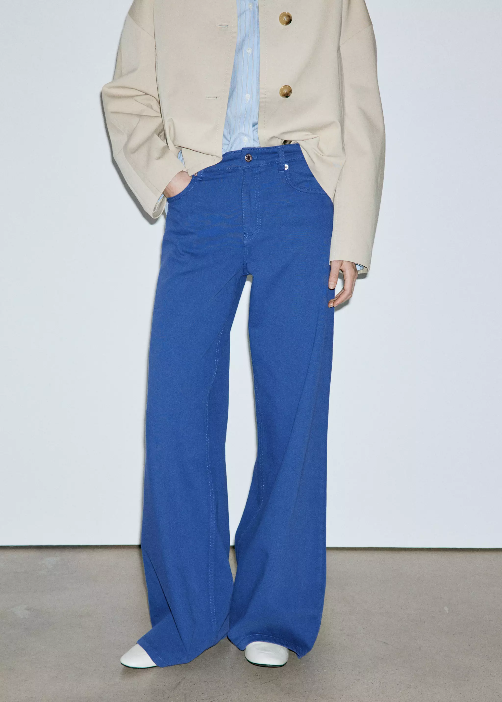 Low-Rise Wideleg Jeans - Women | Mango Usa