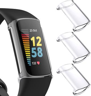 Nanw Fitbit Charge 5 Screen Protector Case 
