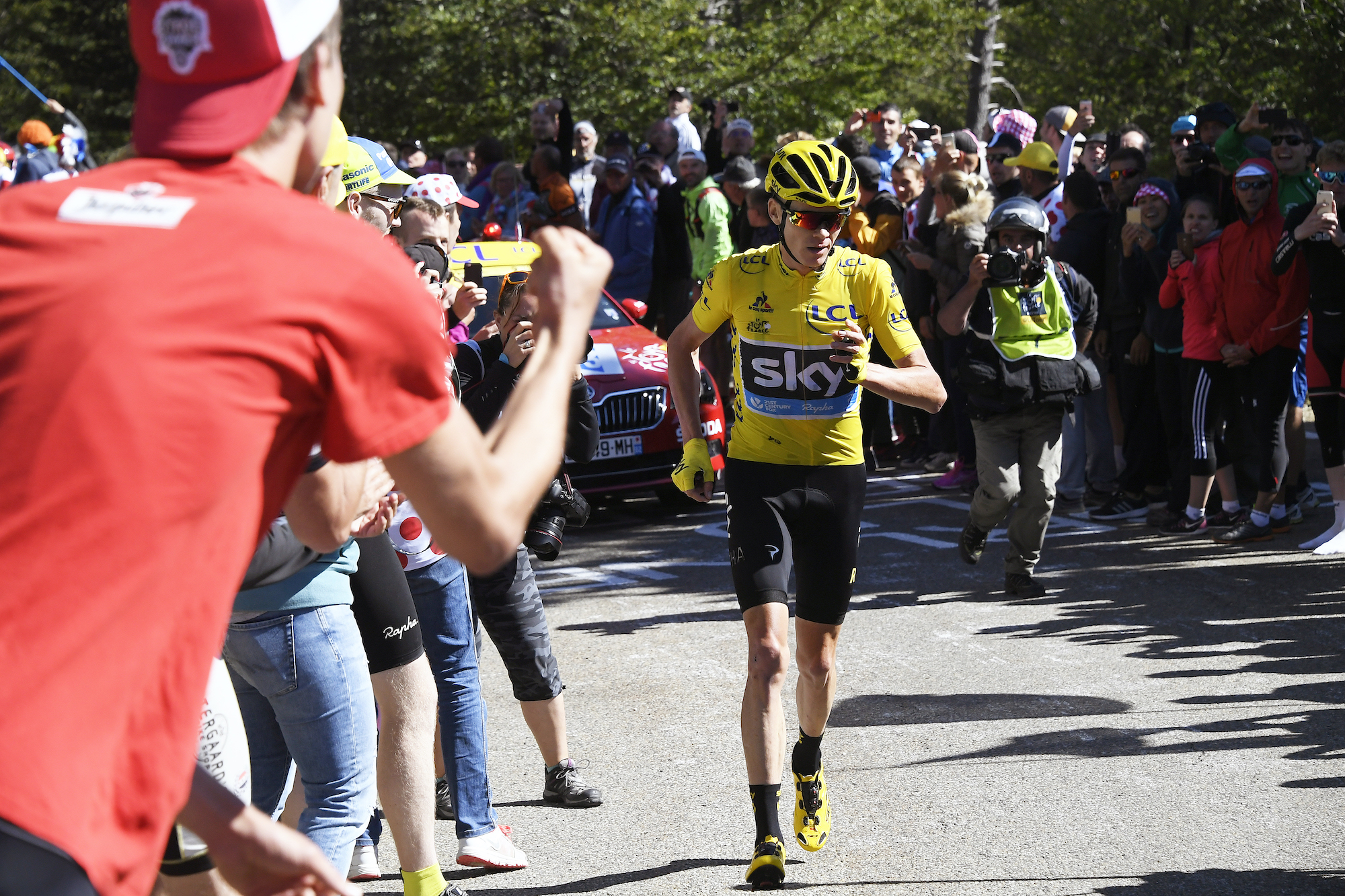Chris Froome on Ventoux during the 2016 Tour de France