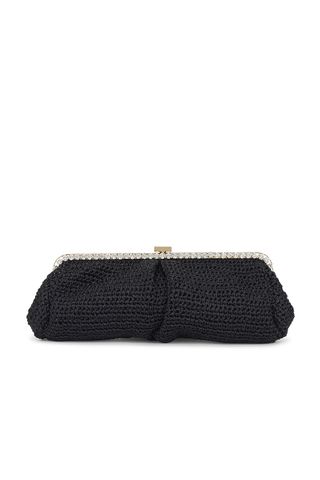 Bijou Raffia Long Clutch