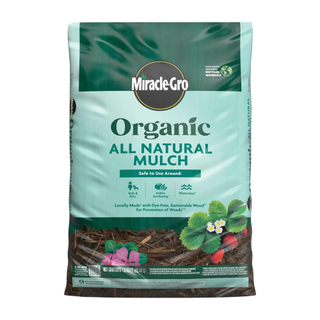 A packet of organic all natural mulch